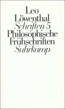 Schriften. 5 Bände: Band 5: Philosophische Frühschriften: BD 5