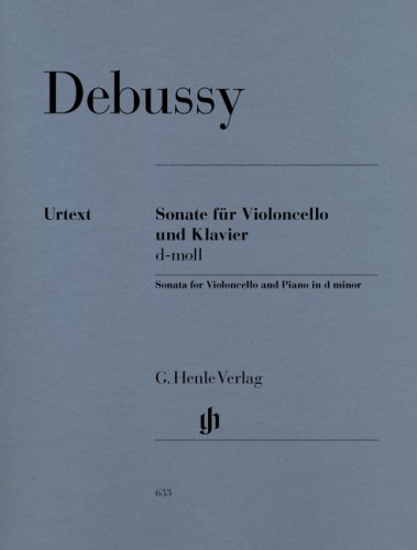 Sonate für Violoncello und Klavier Partitur - Claude - Violoncellosonate d-moll Debussy Kartoniert (TB)