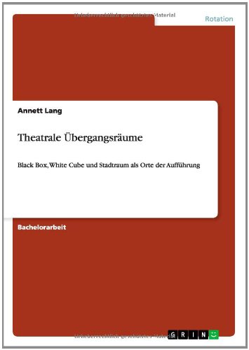 Theatrale Übergangsräume: Black Box, White Cube und Stadtraum als Orte der Aufführung