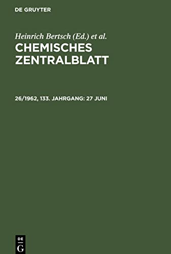 Chemisches Zentralblatt / 27 Juni