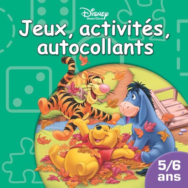 Jeux, activités, autocollants 5-6 ans : Winnie l'ourson