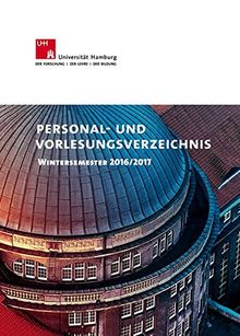 Personal- und Vorlesungsverzeichnis: Wintersemester 2016/17