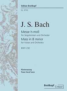 Messe h-moll BWV 232 - Breitkopf Urtext - Klavierauszug (EB 8700)