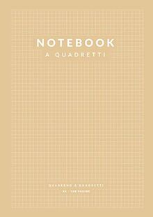 Notebook a Quadretti: 108 Pagine A4 a Quadretti 5 mm per Appunti, Matematica | Scuola Ufficio Tempo Libero | Beige