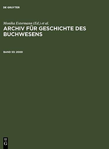 2000 (Archiv für Geschichte des Buchwesens)