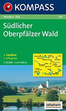 Südlicher Oberpfälzer Wald mit Oberem Bayerischen Wald: Wander- und Radtourenkarte. 1:50.000