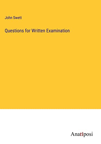 Questions for Written Examination