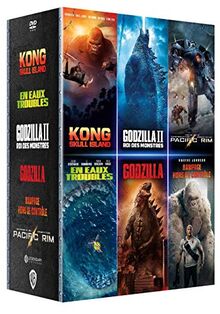 Coffret 5 films : godzilla 1 et 2 ; kong ; rampage ; en eaux troubles/the meg ; pacific rim [FR Import]