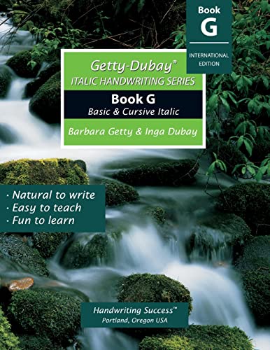 Getty-Dubay Italic Handwriting Series Book G