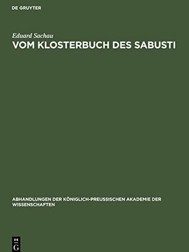Vom Klosterbuch des Sabusti
