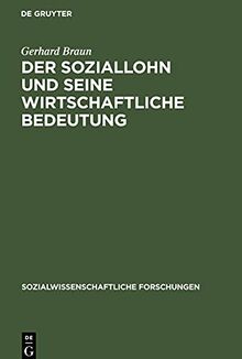 Der Soziallohn und seine wirtschaftliche Bedeutung