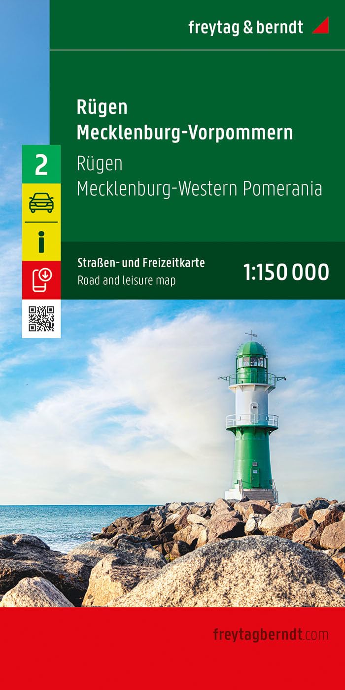 Rügen - Mecklenburg-Vorpommern, Straßen- und Freizeitkarte 1:150.000, freytag & berndt (freytag & berndt Auto + Freizeitkarten)