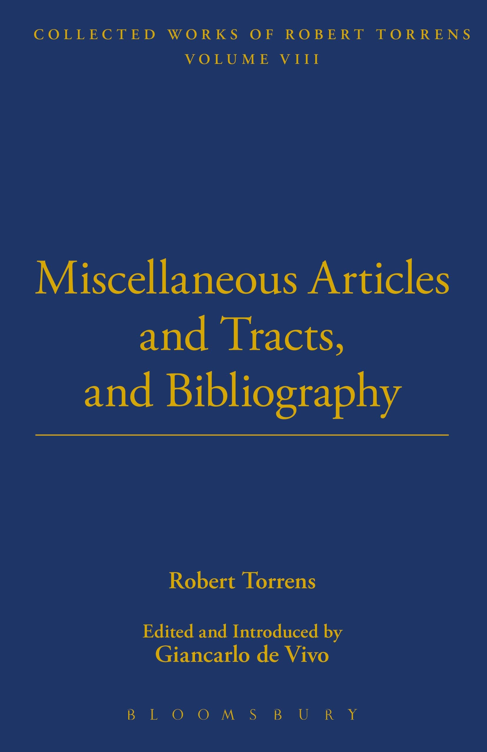 Miscellaneous Articles and Tracts and Bibliography (Thoemmes Press - Thoemmes Library of Economics, Band 8)