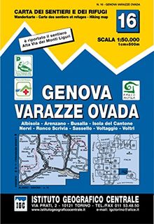 IGC Italien 1 : 50 000 Wanderkarte 16 Genova Varazze Ovada