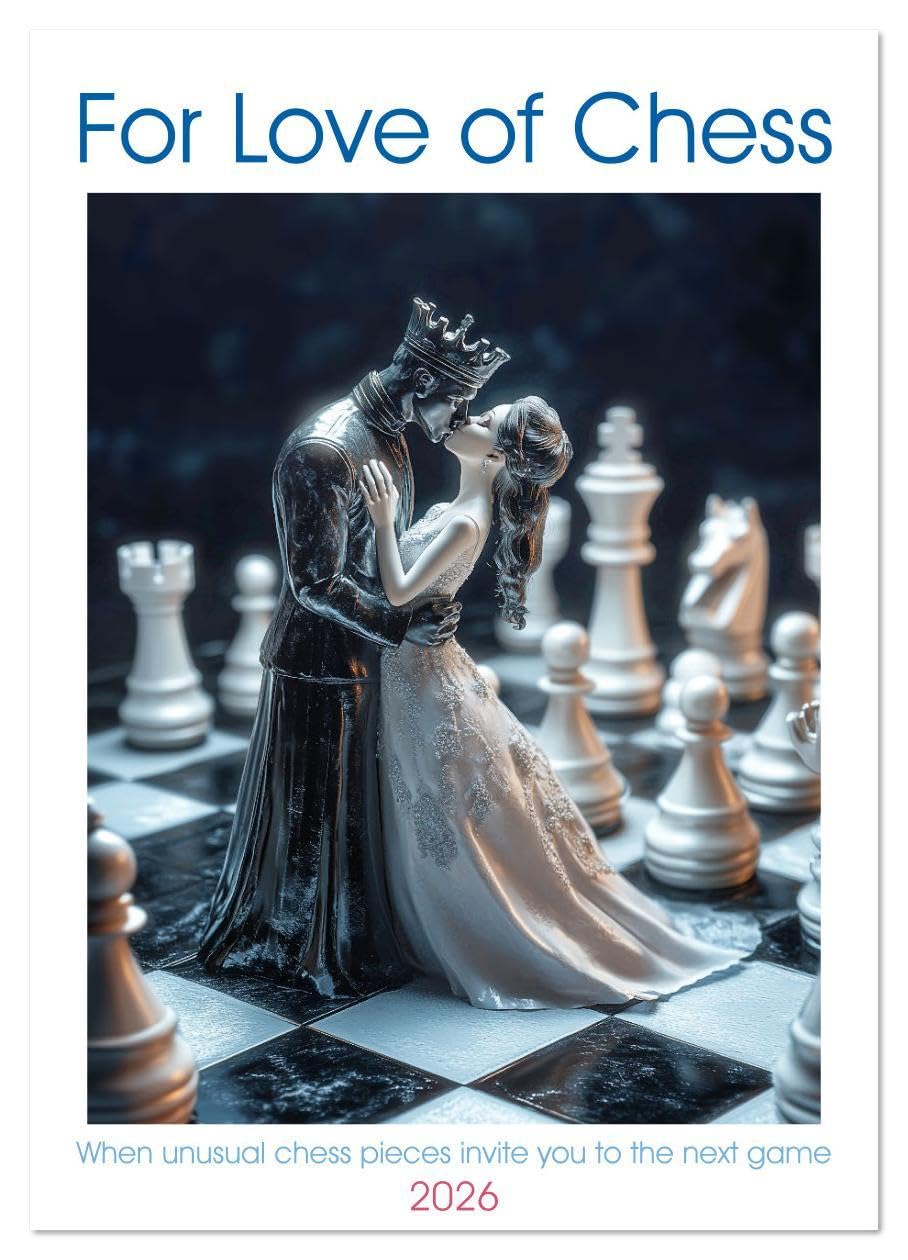 For Love of Chess (Wall Calendar 2026 DIN A4 portrait), CALVENDO 12 Month Wall Calendar: If artists had created chess pieces