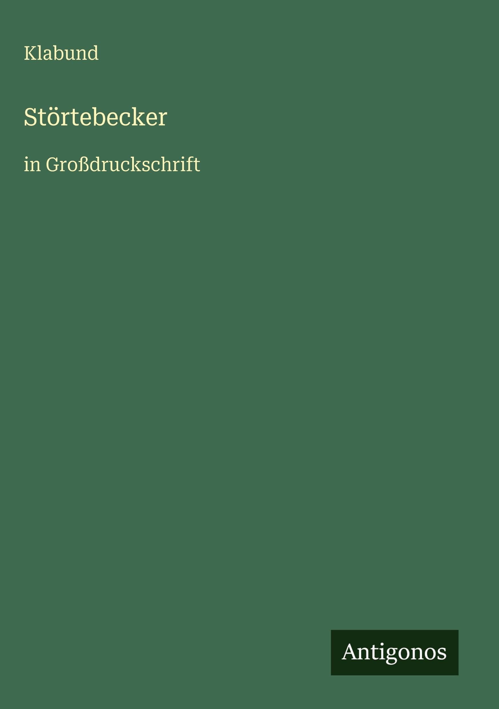 Störtebecker: in Großdruckschrift