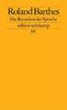 Das Rauschen der Sprache: Kritische Essays IV: BD IV (edition suhrkamp)