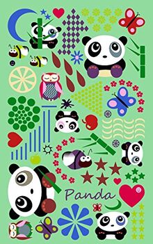 Panda: Tagebuch / Kindergeschenke mit Schmetterlinge Eulen und Bienen [ Kleine Notizbuch * 12,7 x 20,3 cm * Taschenbuch ] (Schreibwaren / Kinder)