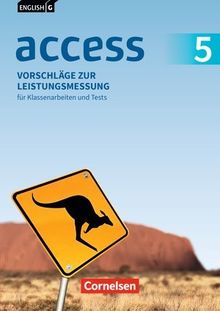 English G Access, Allgemeine Ausgabe, Band 5: 9. Schuljahr, Vorschläge zur Leistungsmessung, Für Klassenarbeiten und Tests, CD-Extra, CD-ROM und CD auf einem Datenträger
