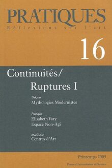 Pratiques, n° 16. Continuités-ruptures 1