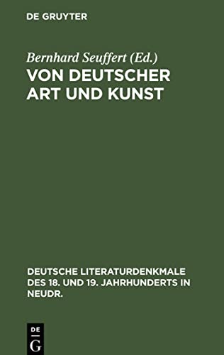 Von deutscher Art und Kunst: Einige fliegende Blätter (1773)