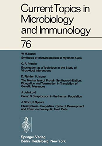 Current Topics in Microbiology and Immunology, Volume 76 (Current Topics in Microbiology and Immunology, 76, Band 76)