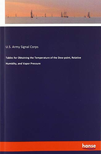 Tables for Obtaining the Temperature of the Dew-point, Relative Humidity, and Vapor Pressure