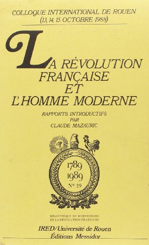 Revolution Frse Et Hom Mo (essai)