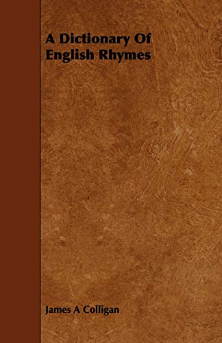 A Dictionary of English Rhymes