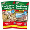 Kroatien Nord und Süd, Autokarten Set 1:150.000 (freytag & berndt Auto + Freizeitkarten)