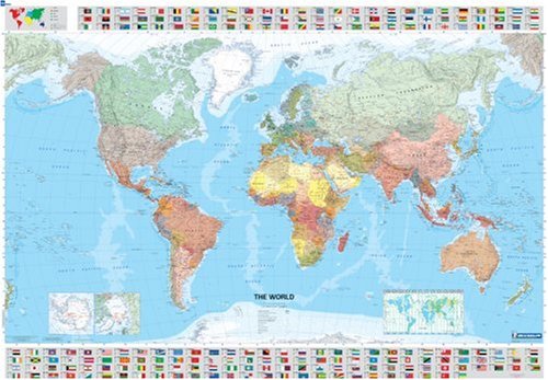 Die Buchhandlung in Oelde hat das Buch The World - Plano Poster (engl.): Mit Staatsflaggen (Planokarten)
