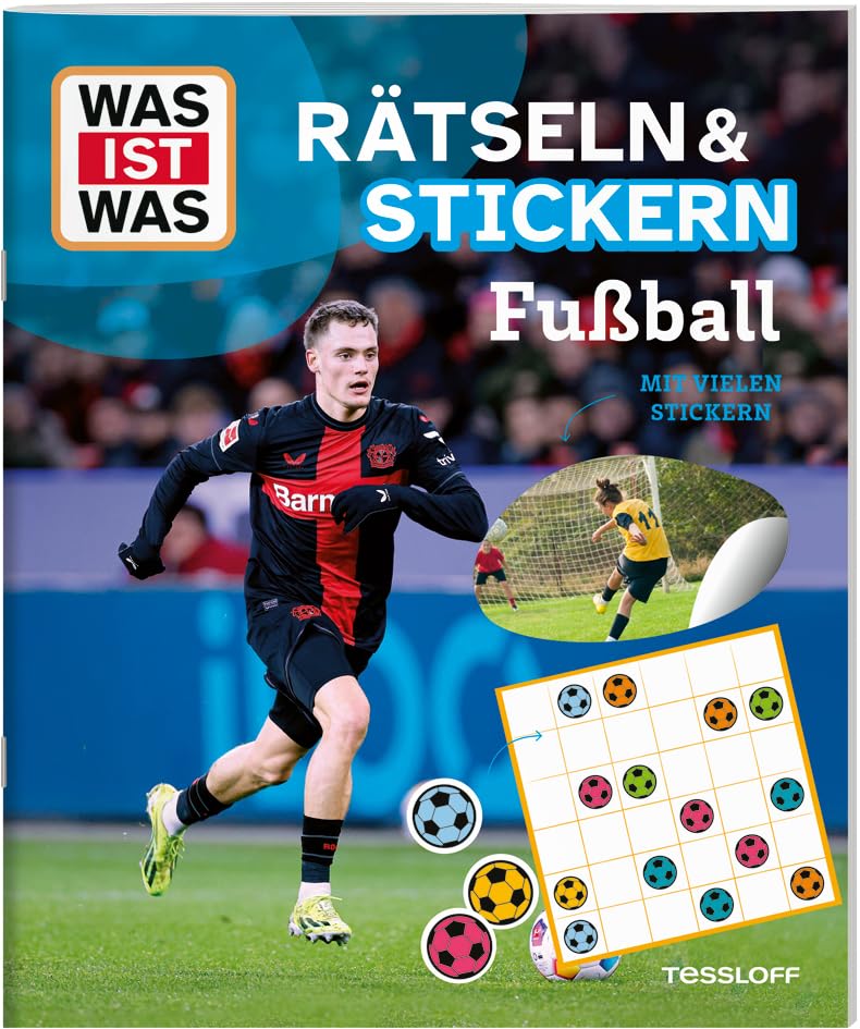 WAS IST WAS Rätseln und Stickern Fußball