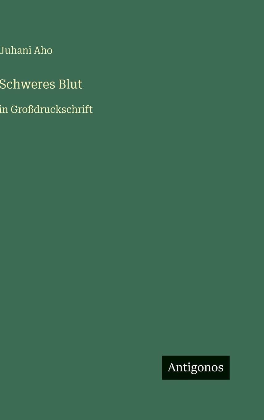 Schweres Blut: in Großdruckschrift