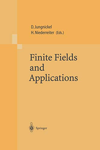 Finite Fields and Applications: Proceedings of The Fifth International Conference on Finite Fields and Applications Fq 5, held at the University of Augsburg, Germany, August 2–6, 1999