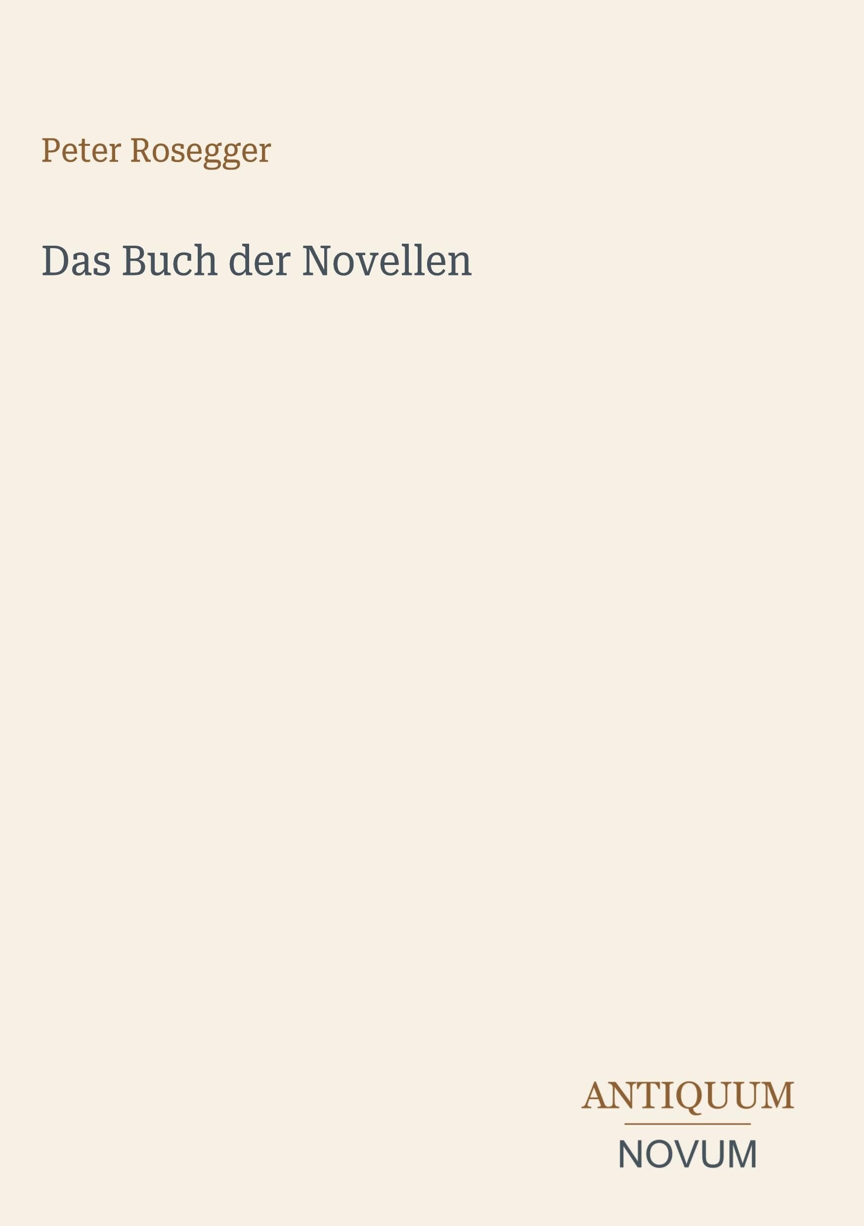 Das Buch der Novellen