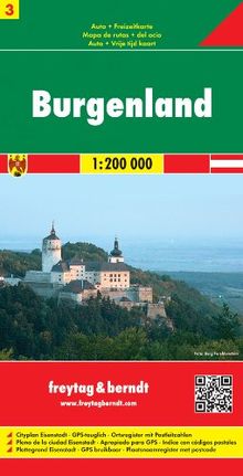 Freytag Berndt Autokarten, Blatt 3, Burgenland - Maßstab 1:200 000: Mit Ortsverzeichnis und Postleitzahlen (Maps & Atlases)