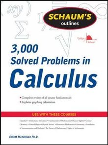 Schaum's 3,000 Solved Problems in Calculus (Schaum's Outlines)