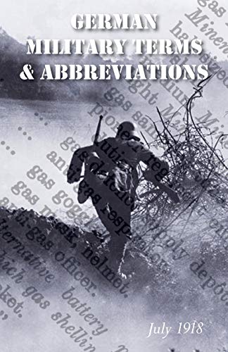 VOCABULARY OF GERMAN MILITARY TERMS AND ABBREVIATIONS