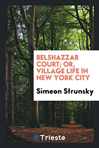 Belshazzar court; or, Village life in New York city