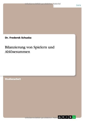 Bilanzierung von Spielern und Ablösesummen