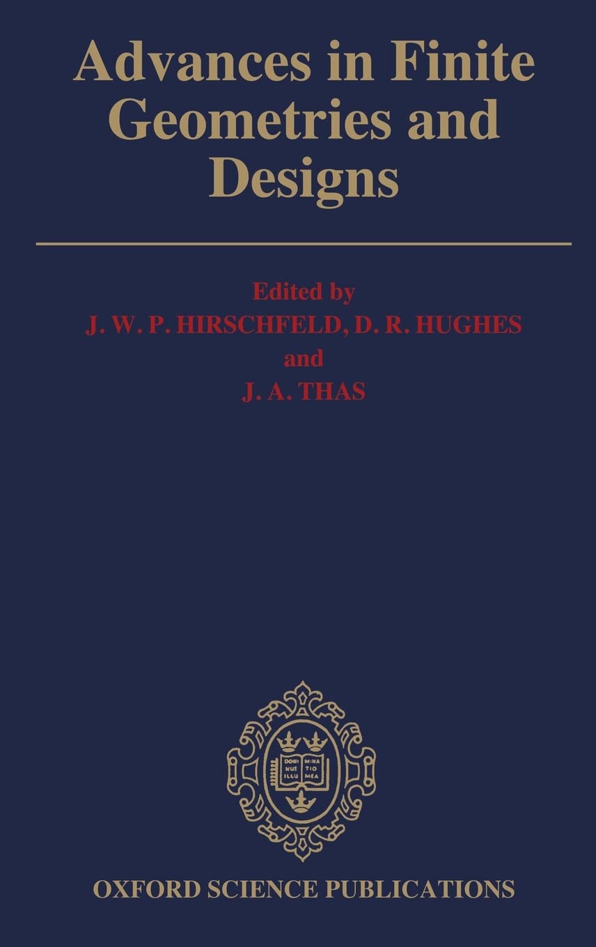 FINITE GEOMETRIES C: Proceedings of the Third Isle of Thorns Conference 1990