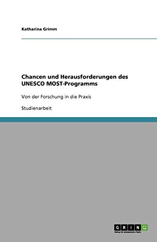 Chancen und Herausforderungen des UNESCO MOST-Programms: Von der Forschung in die Praxis