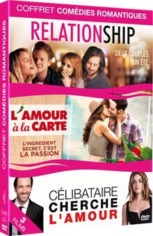 Comédie romantiques - coffret 3 films : l'amour à la carte + relationship + célibataire cherche l'amour [FR Import]