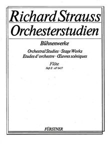 Orchesterstudien aus seinen Bühnenwerken: Flöte: Elektra - Der Rosenkavalier. Band 2. Flöte.