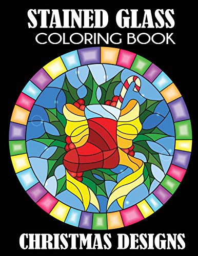 Creative Coloring Stained Glass Coloring Book, Christmas Designs