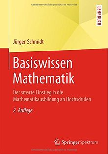 Basiswissen Mathematik: Der smarte Einstieg in die Mathematikausbildung an Hochschulen (Springer-Lehrbuch) von Schmidt, Jürgen | Buch | Zustand gut