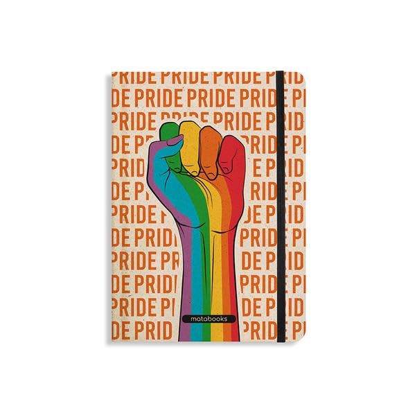 matabooks - Pride Collection Nari Notizbuch A5 Healing (punktiert, farbig): Nachhaltige und vegane Notizbücher aus Süßgraspapier