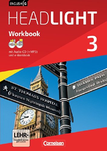 English G Headlight   English G Headlight - Allgemeine Ausgabe - Band 3 7 Schuljahr Workbook mit CD-ROM (e-Workbook) und Audios online - Sydney Thorne Gwen Berwick Geheftet