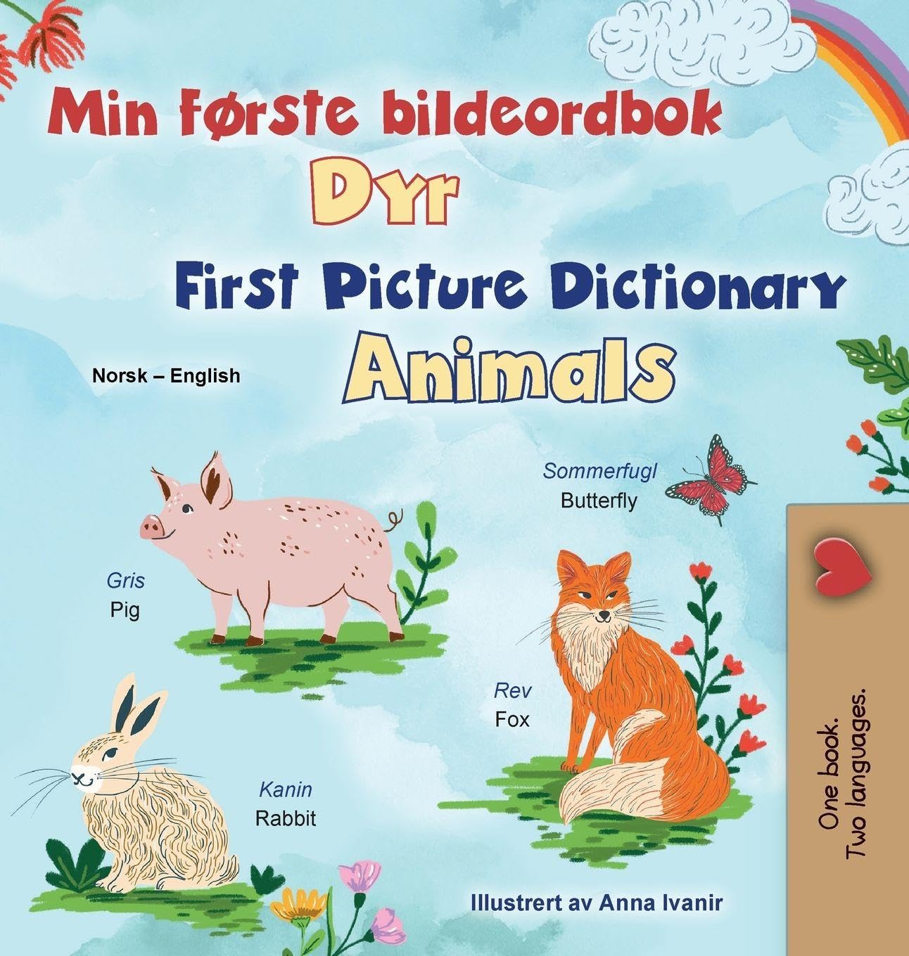 First Picture Dictionary - Animals (Norwegian English Bilingual Children's Book)