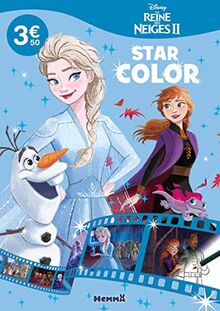 Disney La Reine des Neiges 2 : Star Color (Olaf, Elsa Anna fond bleu ciel)